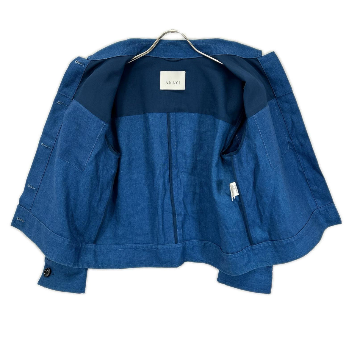ANAYI アナイ 24SS ブルー デニム リネンジャケット ジャケット