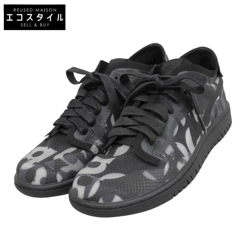 NIKE ナイキ 美品 DUNK LOW WMNS CDG MONOGRAM PRINT スニーカー シューズ レディース ブラック 25cm CZ2675-001 シューズ