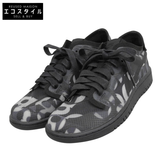 NIKE ナイキ 美品 DUNK LOW WMNS CDG MONOGRAM PRINT スニーカー シューズ レディース ブラック 25cm CZ2675-001 シューズ