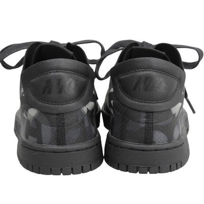 NIKE ナイキ 美品 DUNK LOW WMNS CDG MONOGRAM PRINT スニーカー シューズ レディース ブラック 25cm CZ2675-001 シューズ