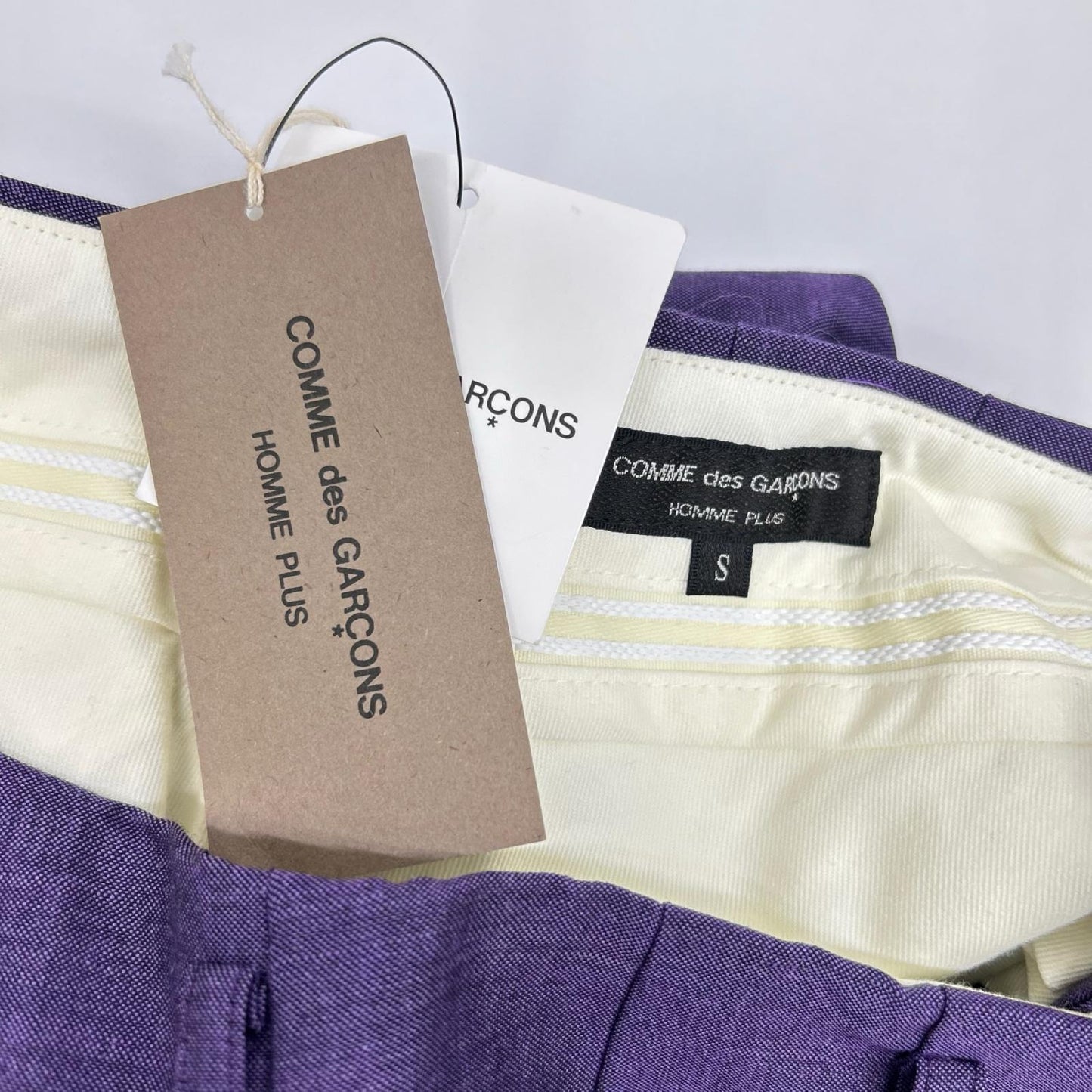 COMMEdesGARCONS HOMME PLUS コムデギャルソンオムプリュス PZ-P004 パープル スリムスラックスパンツ ボトムス