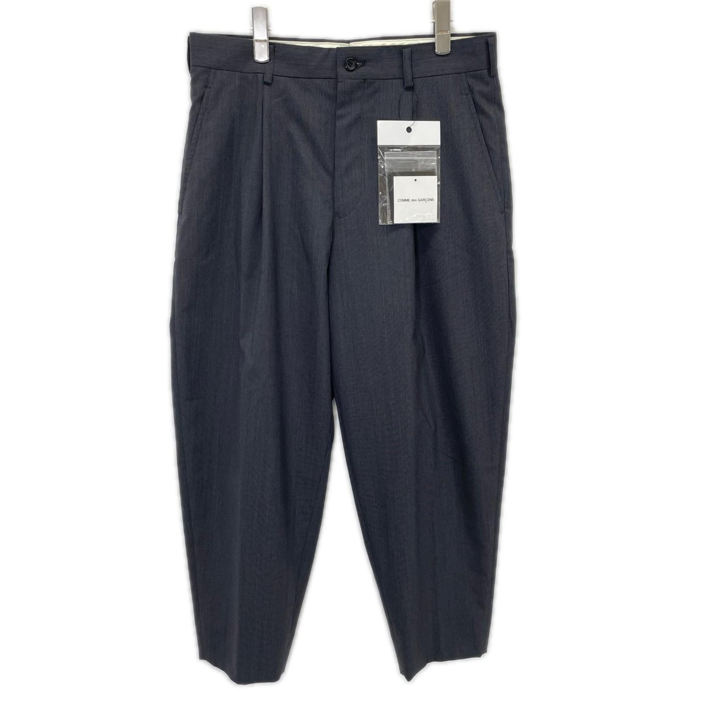 COMMEdesGARCONS HOMME DEUX コムデギャルソンオムドゥ 25SS DO-P031 グレー タックチェックスラックス ボトムス