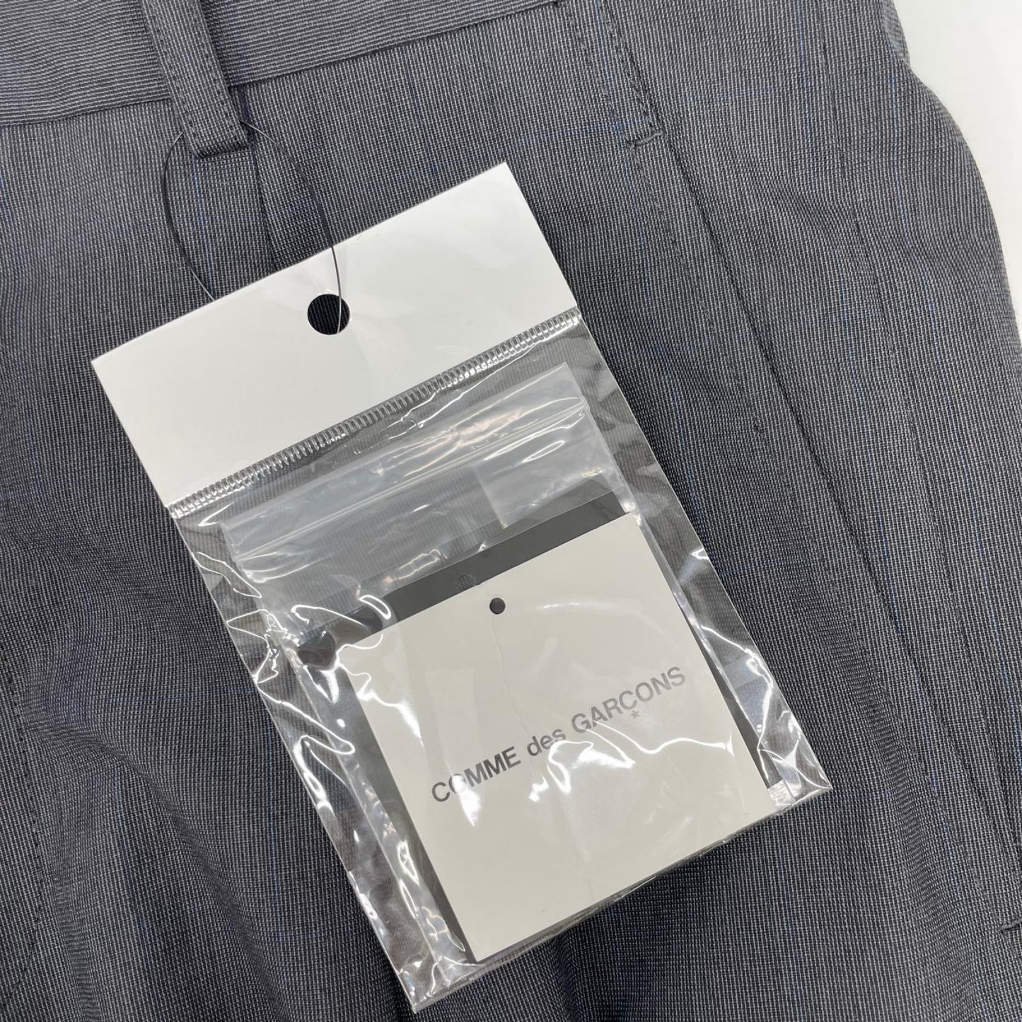 COMMEdesGARCONS HOMME DEUX コムデギャルソンオムドゥ 25SS DO-P031 グレー タックチェックスラックス ボトムス