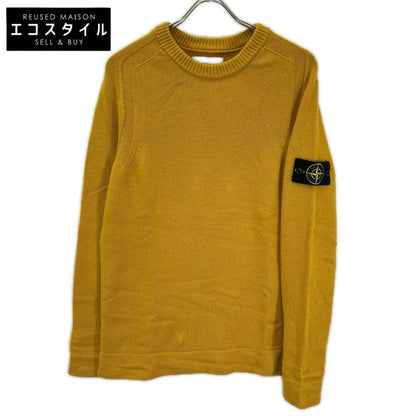 STONE ISLAND ストーンアイランド 6915540A3 イエロー ラムウール クルーネックニット トップス