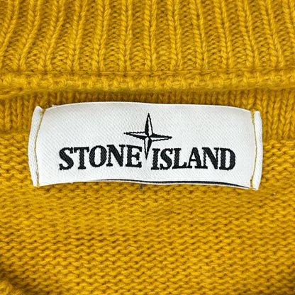 STONE ISLAND ストーンアイランド 6915540A3 イエロー ラムウール クルーネックニット トップス