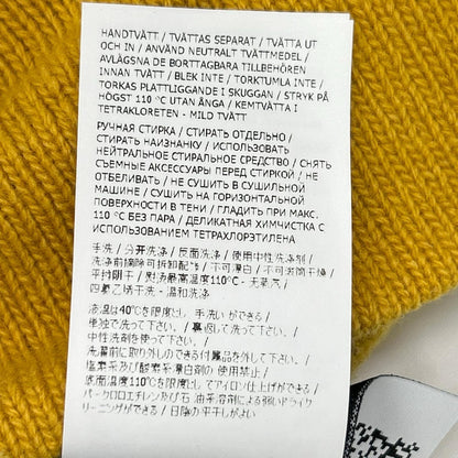 STONE ISLAND ストーンアイランド 6915540A3 イエロー ラムウール クルーネックニット トップス
