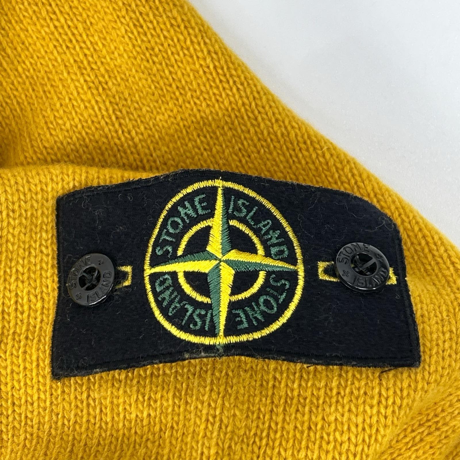 STONE ISLAND ストーンアイランド 6915540A3 イエロー ラムウール クルーネックニット トップス