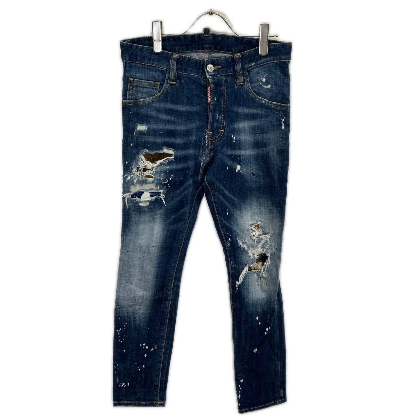DSQUARED2 ディースクエアード S74LB0446 インディゴ ボタンフライ デニムパンツ ボトムス