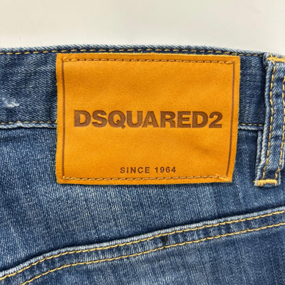 DSQUARED2 ディースクエアード S74LB0446 インディゴ ボタンフライ デニムパンツ ボトムス