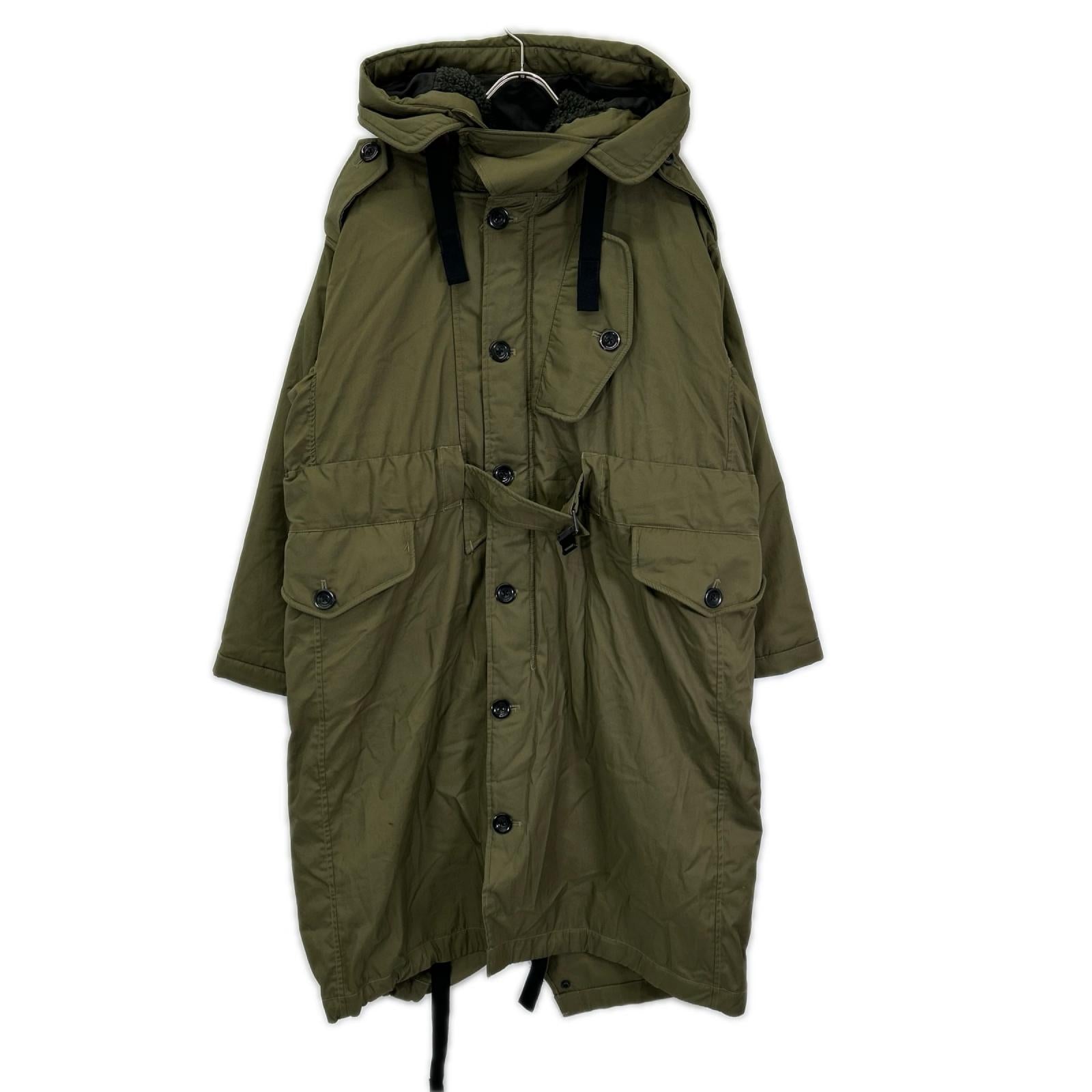 G-STAR RAW ジースターロゥ カーキ ミリタリーディテールパーカーロングコート コート