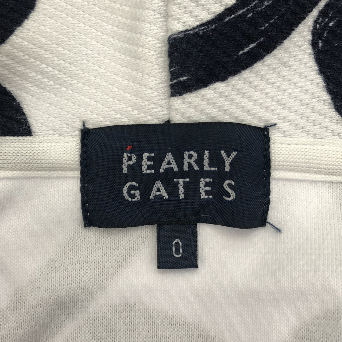 PEARLY GATES パーリーゲイツ ホワイト ハートプリント パーカー トップス