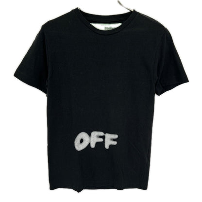 OFF-WHITE オフホワイト 18AW ブラック バックプリント クルーネックTシャツ トップス