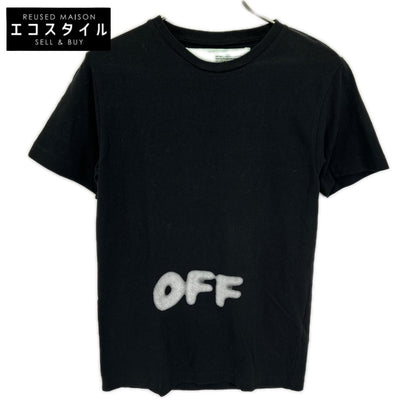OFF-WHITE オフホワイト 18AW ブラック バックプリント クルーネックTシャツ トップス