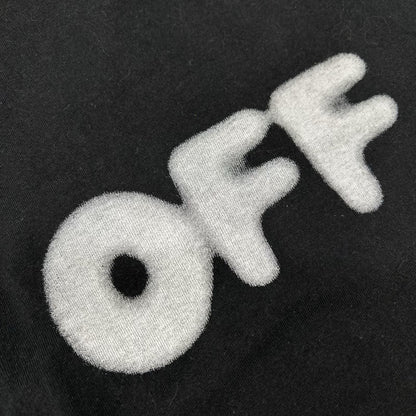 OFF-WHITE オフホワイト 18AW ブラック バックプリント クルーネックTシャツ トップス