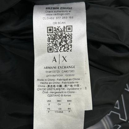 ARMANI EXCHANGE アルマーニエクスチェンジ ブラック 総柄 マルチWAY ダウンジャケット ジャケット