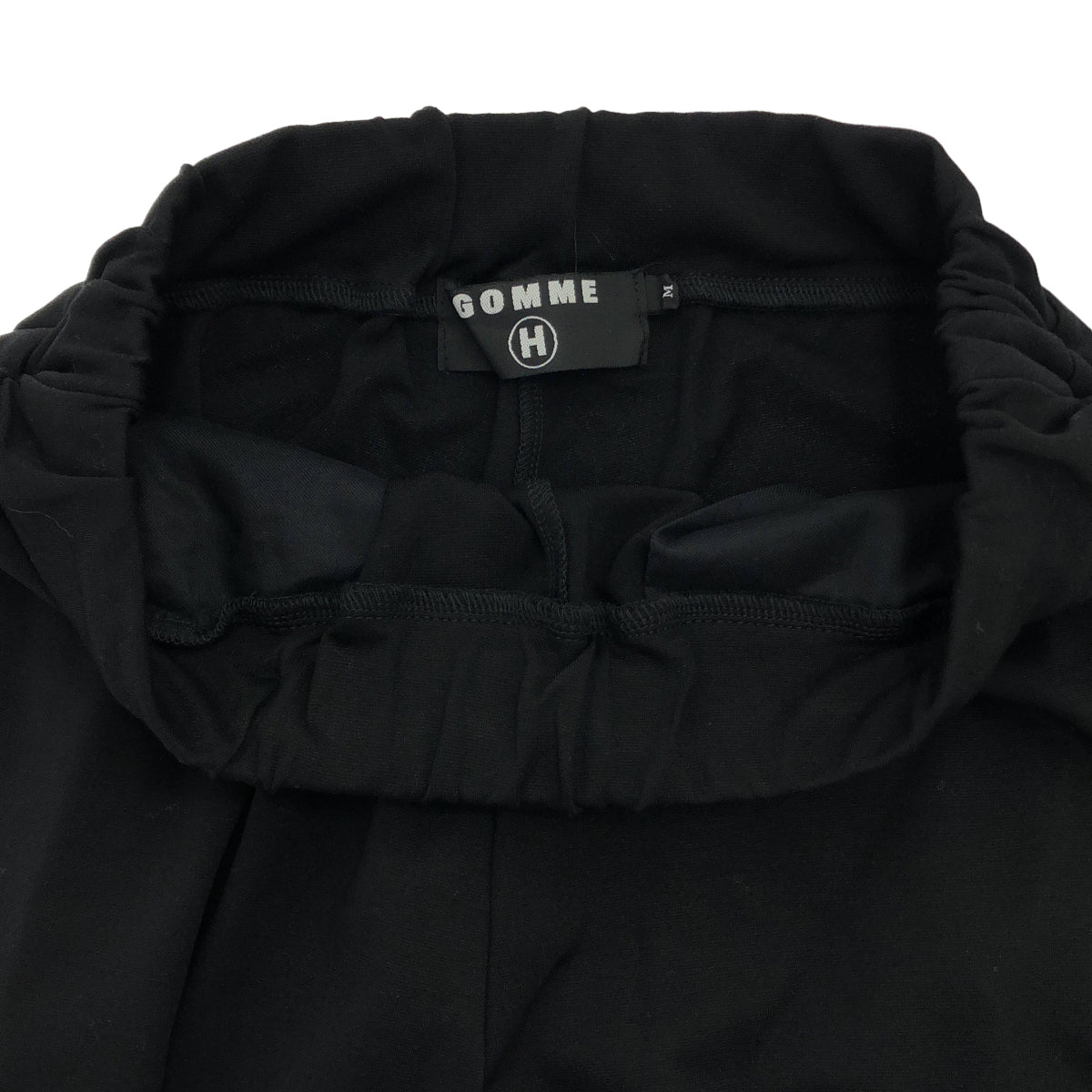 gomme ゴム ブラック サルエルパンツ ボトムス