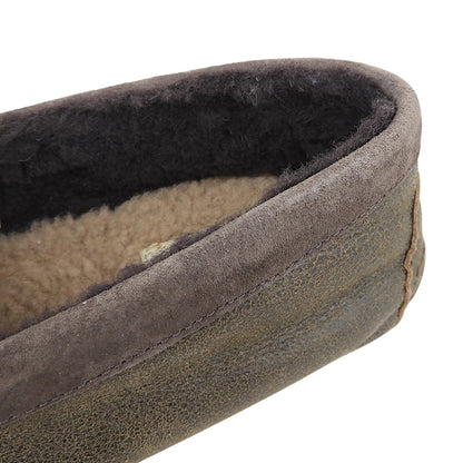 UGG アグ 美品 HENRICK BOMBER ダメージ加工 モカシンシューズ メンズ ブラウン 28cm シューズ