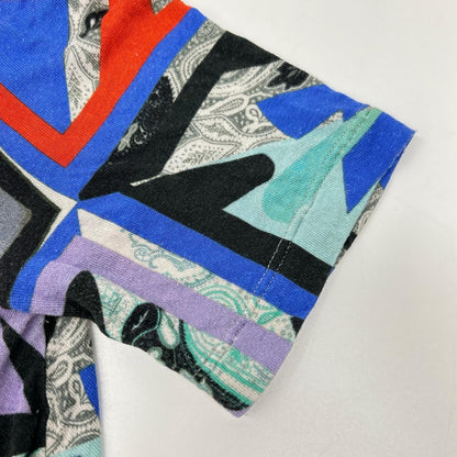 ETRO エトロ マルチカラー 総柄 ロング 半袖トップス トップス
