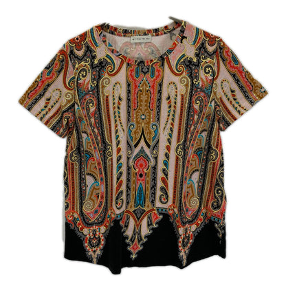ETRO エトロ マルチカラー ペイズリー柄 半袖Tシャツ トップス