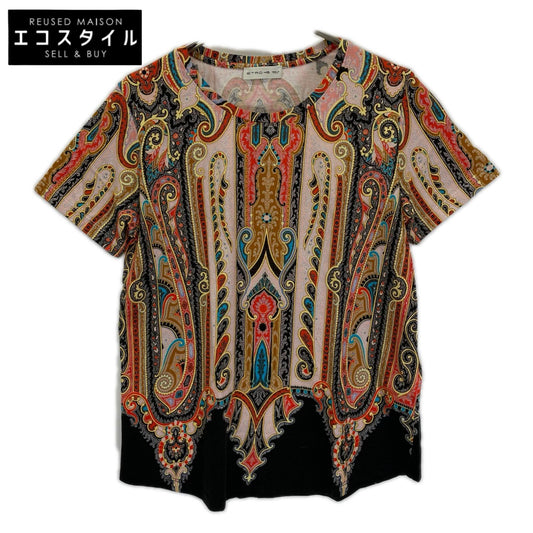 ETRO Etro Multicolor Paisley-Pattern Short-Sleeve T-Shirt Top