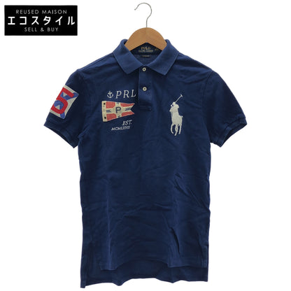 POLObyRalphLauren ポロラルフローレン ブルー PRL刺しゅう ビッグポニー 半袖ポロシャツ トップス