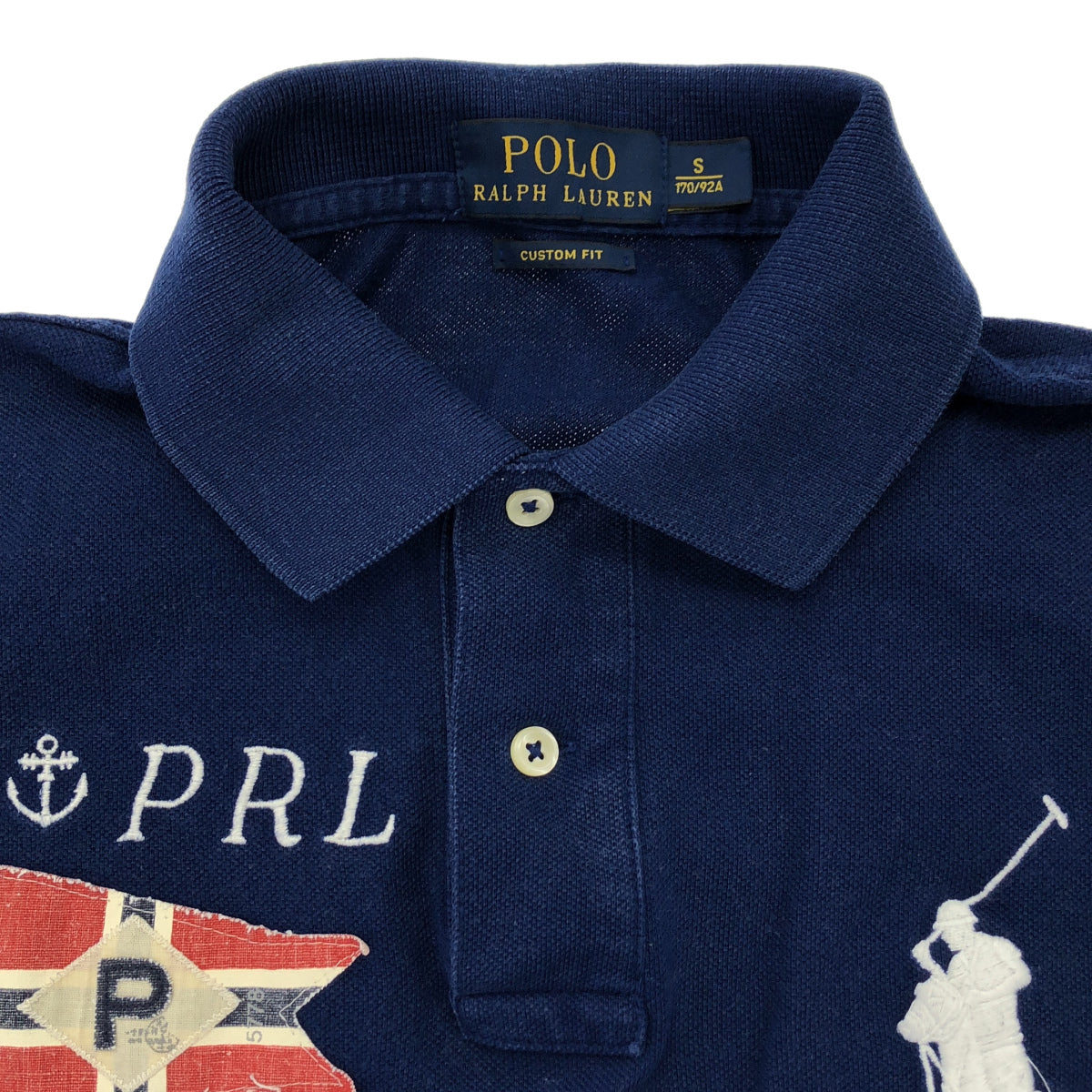 POLObyRalphLauren ポロラルフローレン ブルー PRL刺しゅう ビッグポニー 半袖ポロシャツ トップス