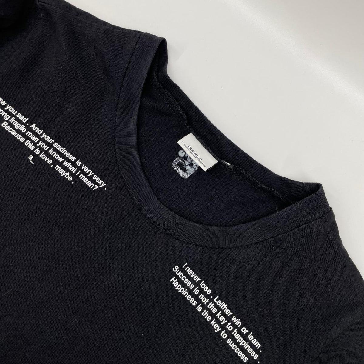DOUBLE STANDARD CLOTHING ダブルスタンダードクロージング 【essential】ブラック ギャザードッキング 半袖ワンピース ワンピース