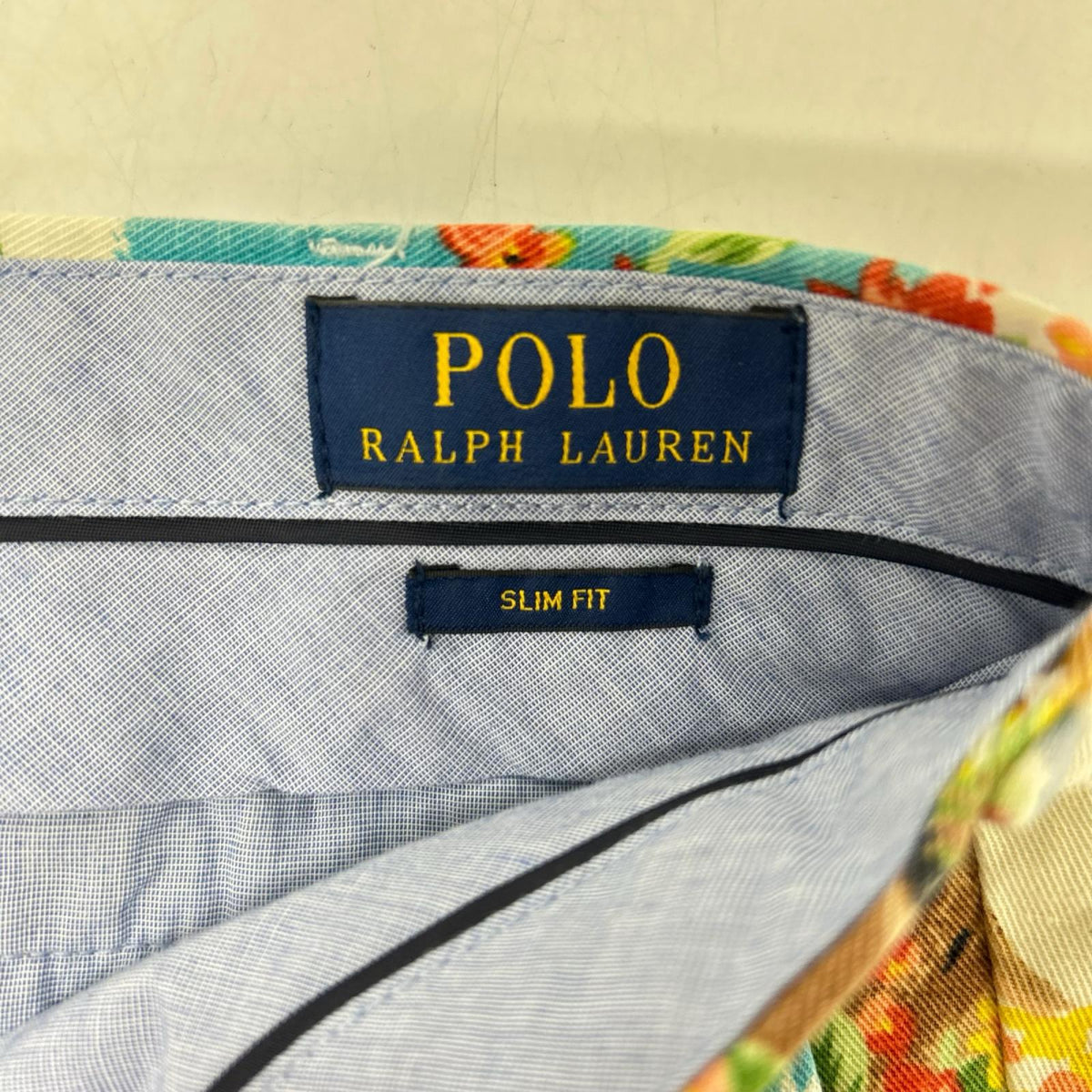POLObyRalphLauren ポロラルフローレン ブルー SLIMFIT フラガールデザイン ハーフパンツ ボトムス