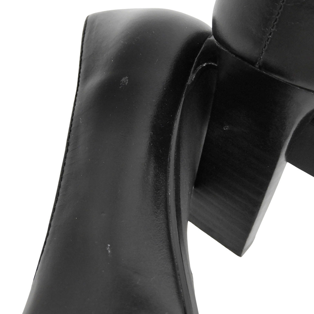 Ameri アメリ LADY CUT PUMPS シューズ レディース レザー ブラック L シューズ