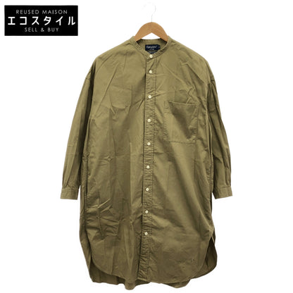 Gymphlex ジムフレックス カーキ コットン 長袖 ロングシャツ ワンピース トップス