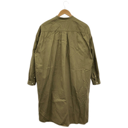 Gymphlex ジムフレックス カーキ コットン 長袖 ロングシャツ ワンピース トップス