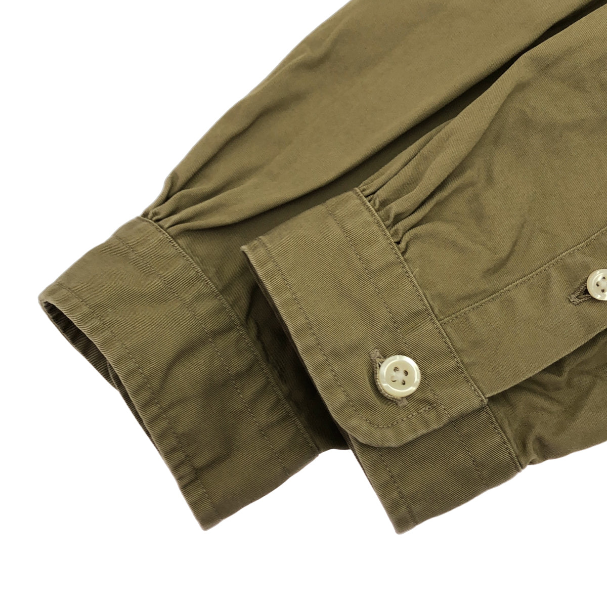 Gymphlex ジムフレックス カーキ コットン 長袖 ロングシャツ ワンピース トップス