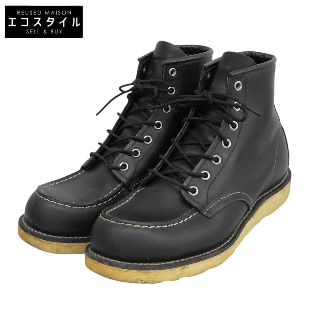 Red Wing レッドウィング レザー 刺繍羽タグ アイリッシュセッター ブーツ シューズ メンズ 黒 ブラック 26cm 8179 シューズ