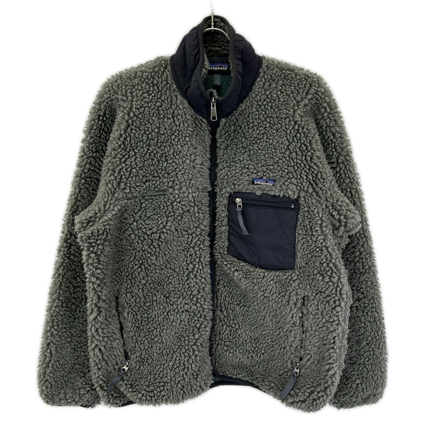 Patagonia パタゴニア 02年製 23024 グレー USA製 クラシックレトロカーディガン トップス