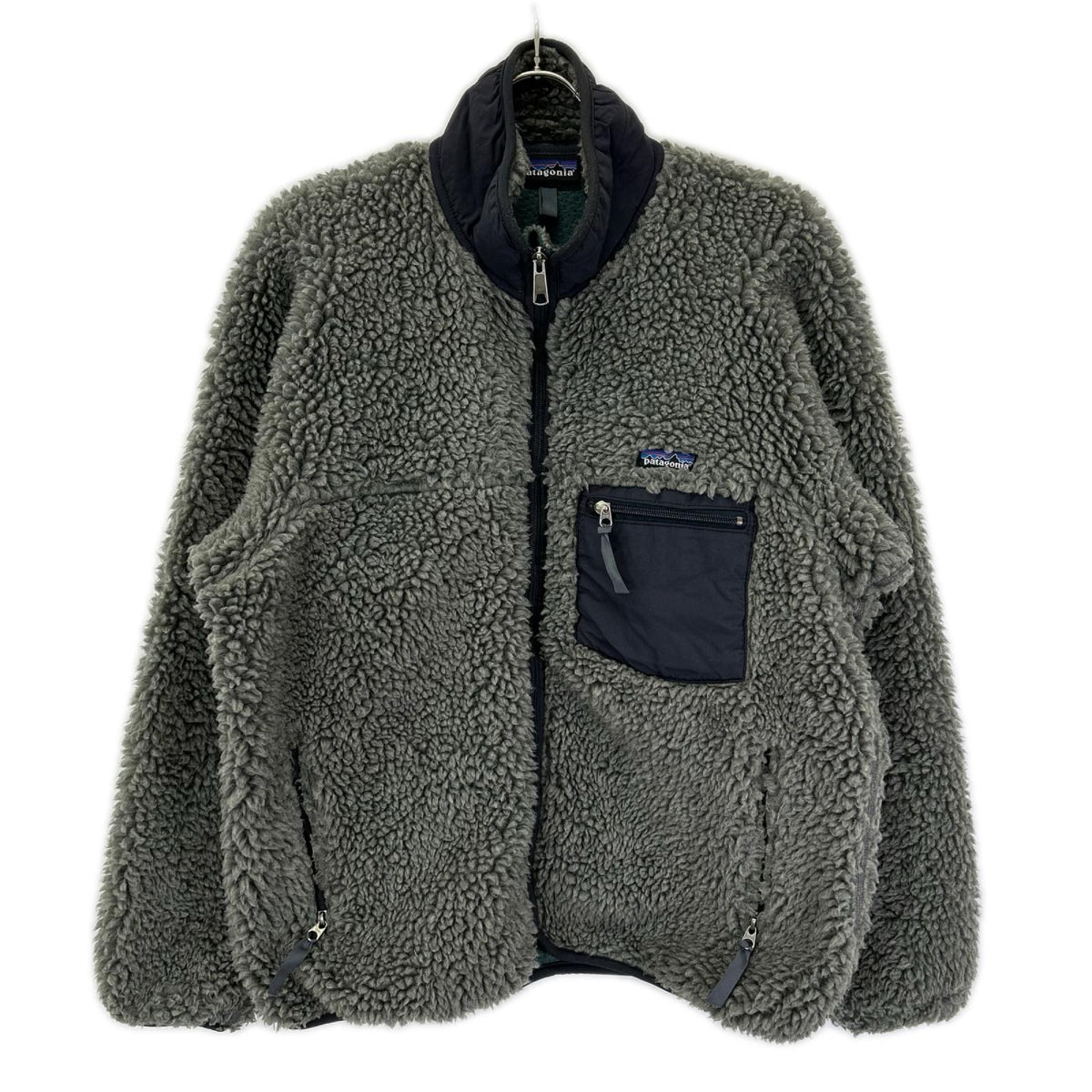 Patagonia パタゴニア 02年製 23024 グレー USA製 クラシックレトロカーディガン トップス