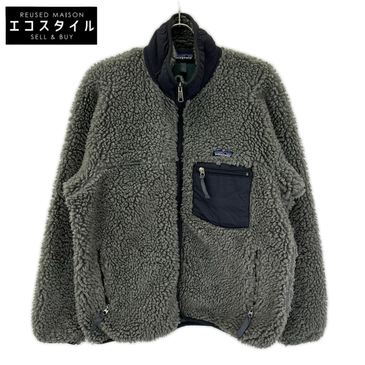 Patagonia パタゴニア 02年製 23024 グレー USA製 クラシックレトロカーディガン トップス