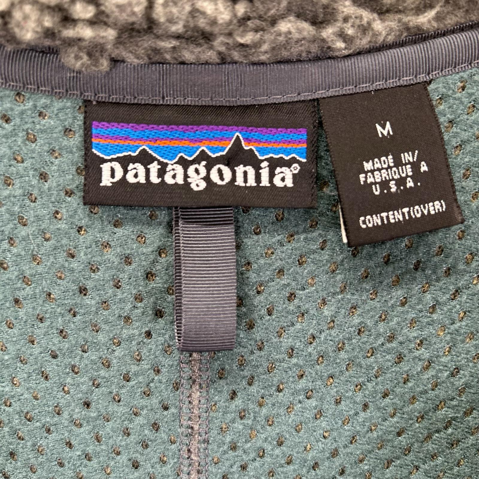 Patagonia パタゴニア 02年製 23024 グレー USA製 クラシックレトロカーディガン トップス