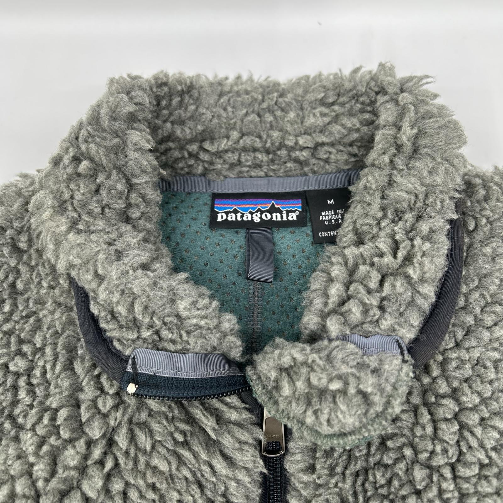 Patagonia パタゴニア 02年製 23024 グレー USA製 クラシックレトロカーディガン トップス
