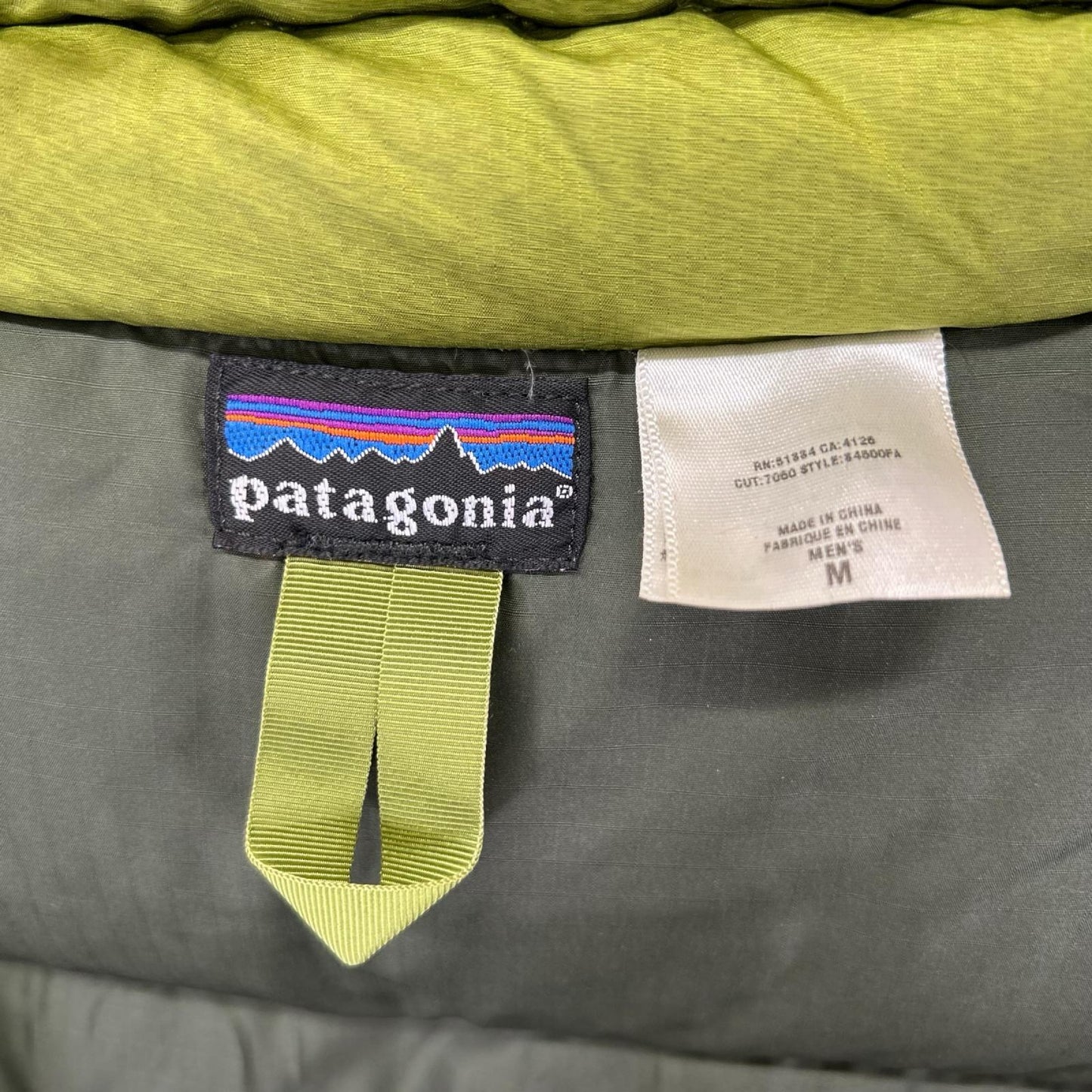 Patagonia パタゴニア 01~02年製 84500 ゲッコーグリーン パッカブル ダウンジャケット ジャケット