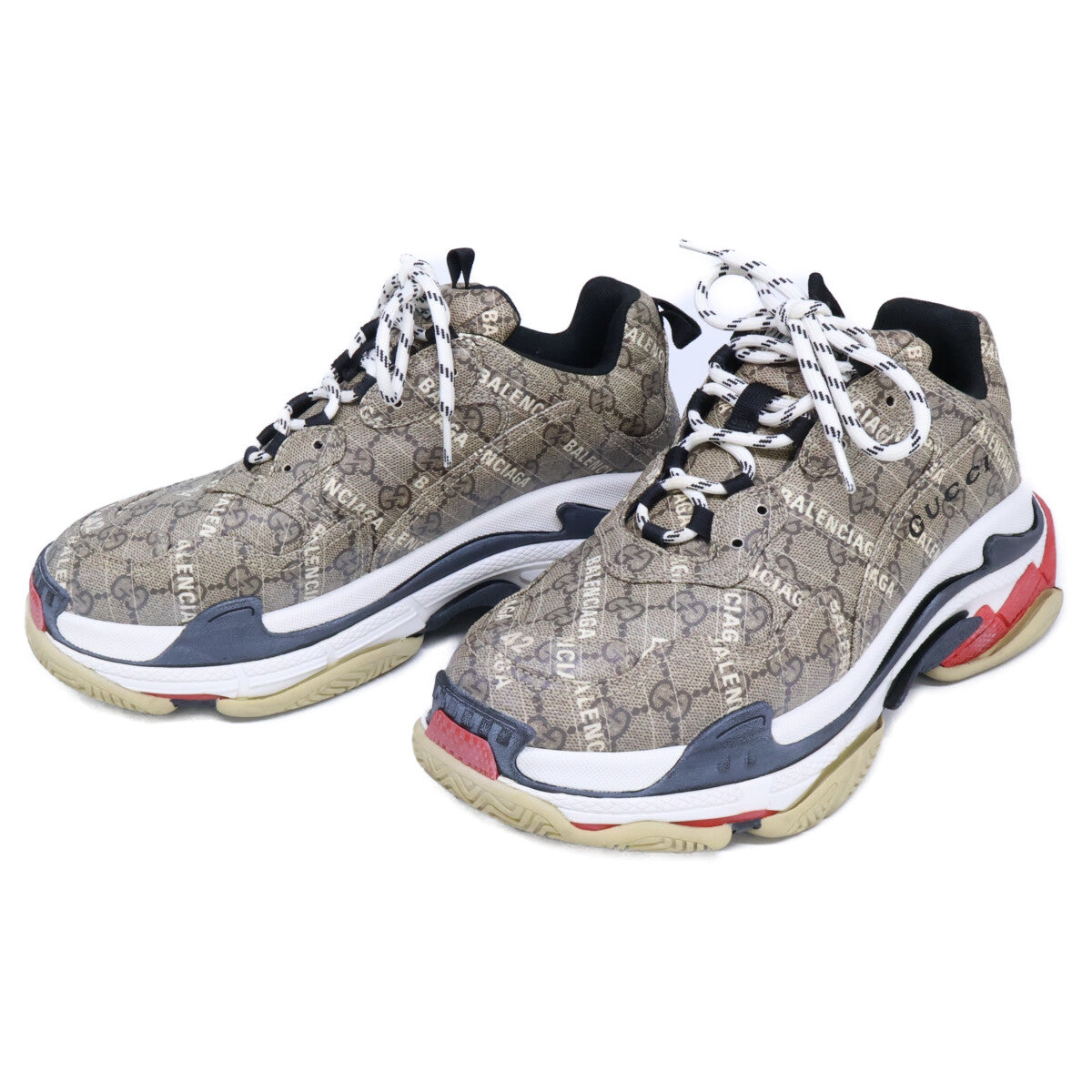 BALENCIAGA バレンシアガ ｘGUCCI グッチ 681066 ザ ハッカー プロジェクト トリプルS スニーカー シューズ