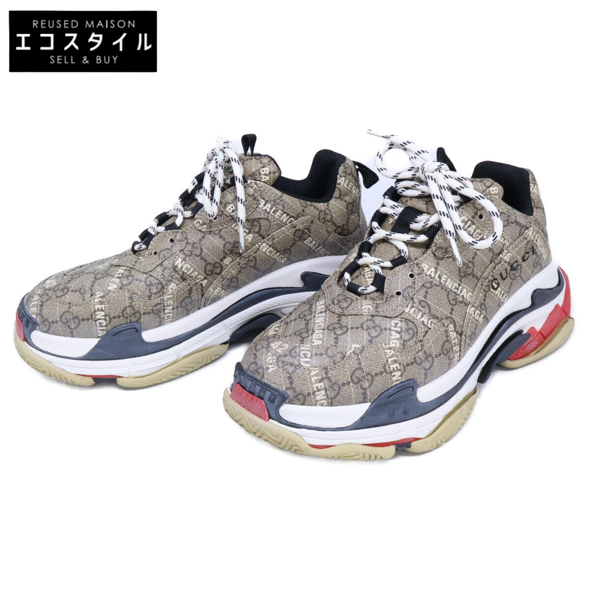 BALENCIAGA バレンシアガ ｘGUCCI グッチ 681066 ザ ハッカー プロジェクト トリプルS スニーカー シューズ