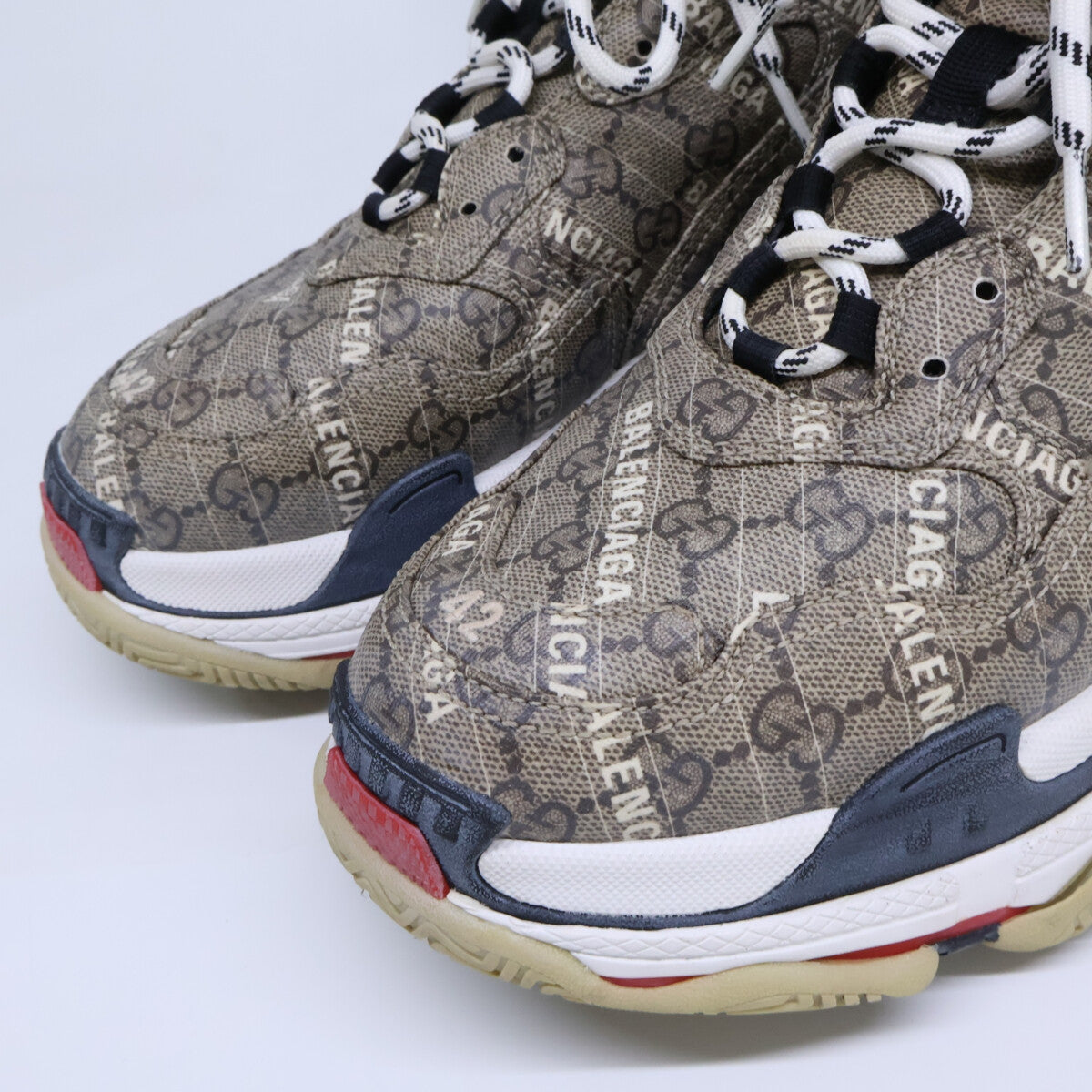 BALENCIAGA バレンシアガ ｘGUCCI グッチ 681066 ザ ハッカー プロジェクト トリプルS スニーカー シューズ