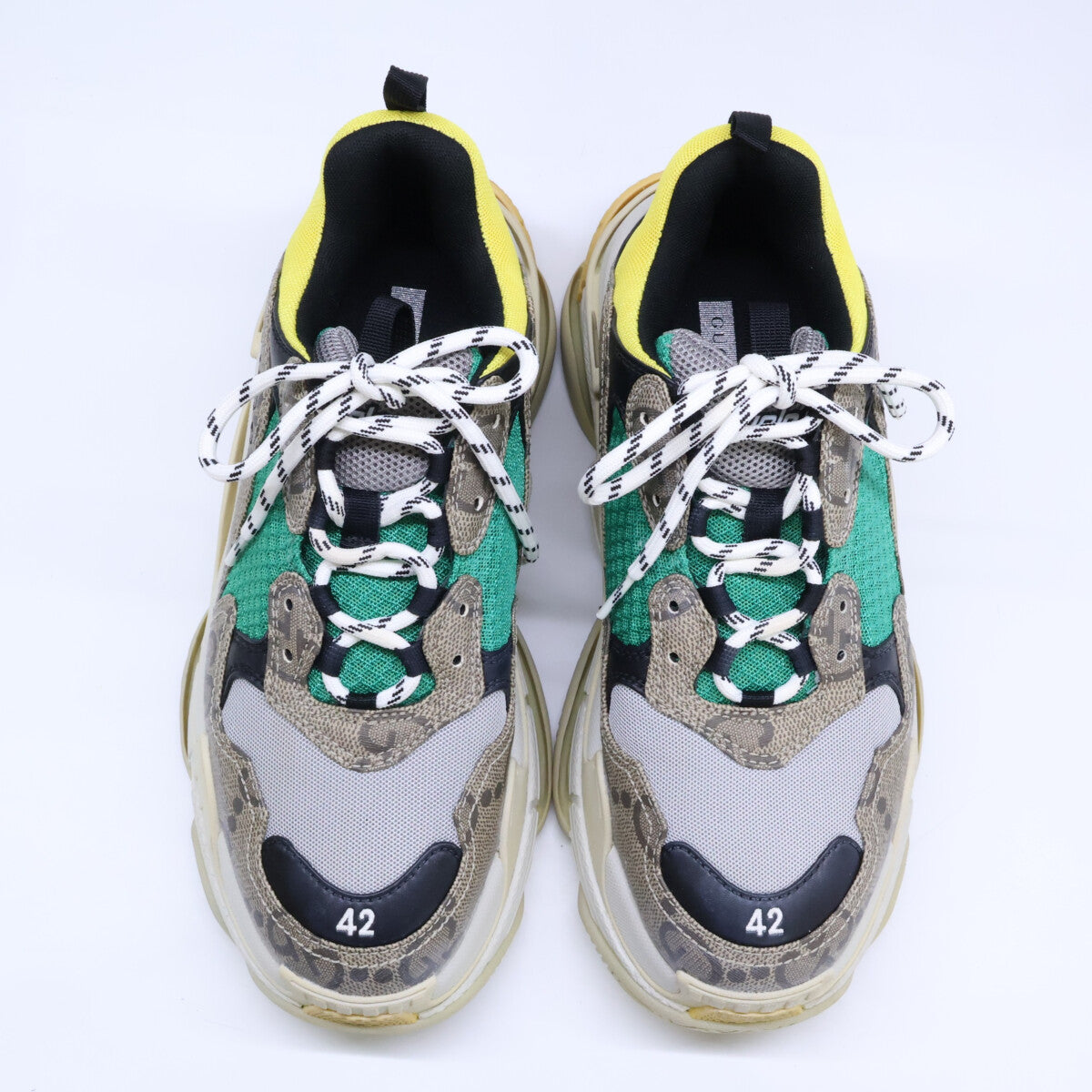 BALENCIAGA バレンシアガ ｘGUCCI グッチ 681067 ザ・ハッカープロジェクト トリプルS スニーカー シューズ