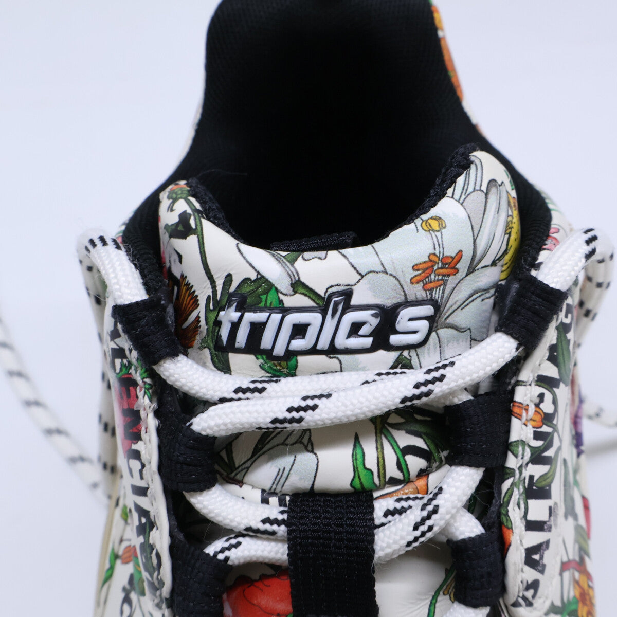 BALENCIAGA バレンシアガ ｘGUCCI グッチ 681068 Triple S トリプルS フローラルプリント スニーカー シューズ