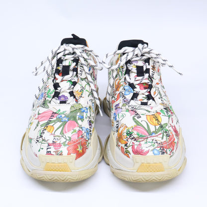 BALENCIAGA バレンシアガ ｘGUCCI グッチ 681068 Triple S トリプルS フローラルプリント スニーカー シューズ