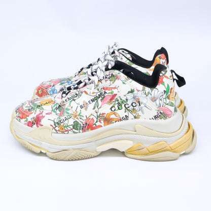BALENCIAGA バレンシアガ ｘGUCCI グッチ 681068 Triple S トリプルS フローラルプリント スニーカー シューズ