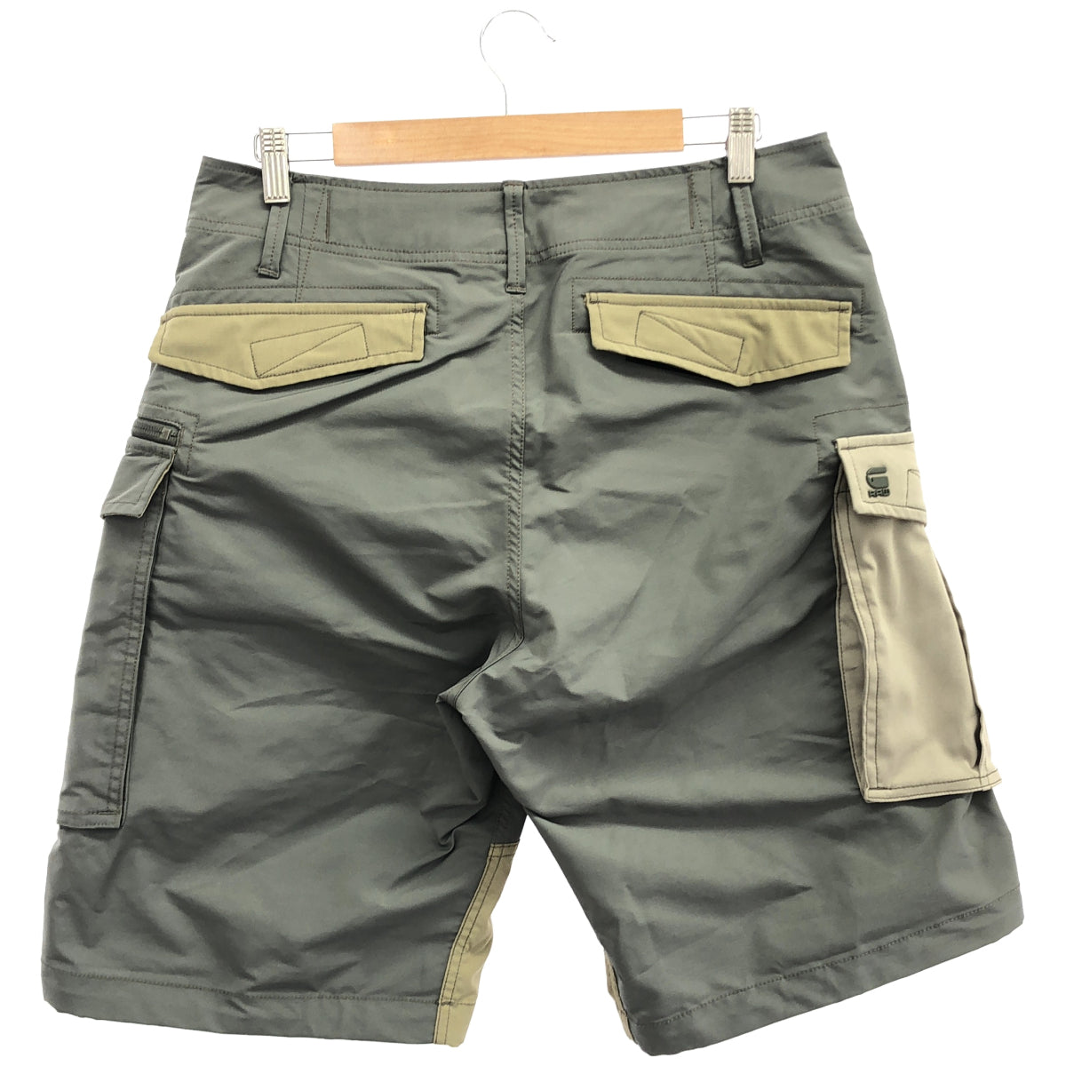 G-STAR RAW ジースターロゥ カーキ ROVIC LOOSE PM SHORT カーゴ ハーフパンツ ボトムス