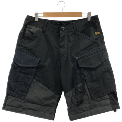 G-STAR RAW ジースターロゥ ブラック ROVIC LOOSE PM SHORT カーゴ ハーフパンツ ボトムス