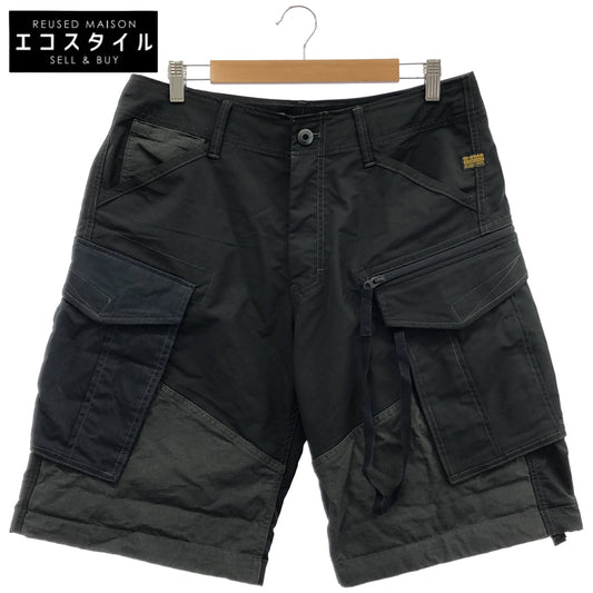 G-STAR RAW ジースターロゥ ブラック ROVIC LOOSE PM SHORT カーゴ ハーフパンツ ボトムス