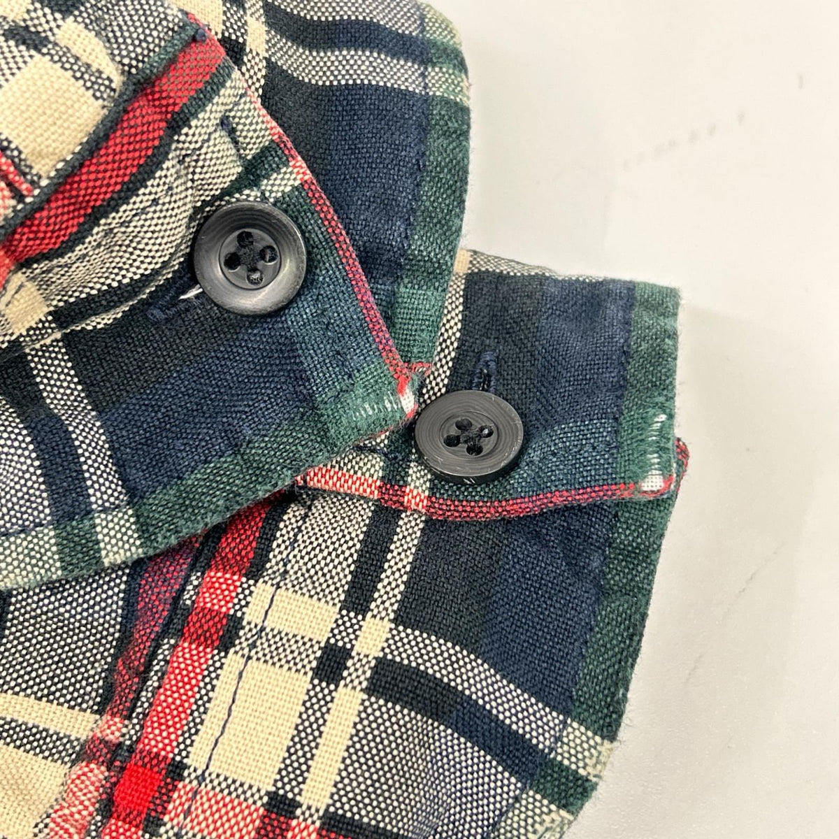 POLObyRalphLauren ポロラルフローレン 90s レッド系 オンブレチェック柄 SKI CAMP 長袖シャツ トップス